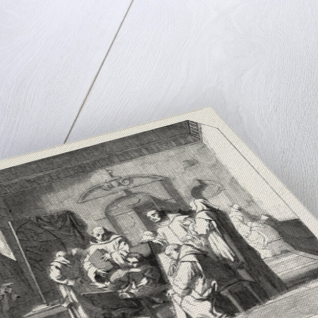 Lesueur in Carthusian, painting by Mr. Laugee by Anonymous