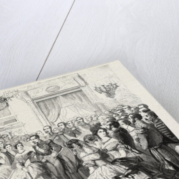 The Queen of England at a Ball Given by the City of Paris, August 23, 1855. Queen Victoria. France by Anonymous