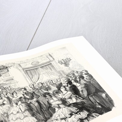 The Queen of England at a Ball Given by the City of Paris, August 23, 1855. Queen Victoria. France by Anonymous