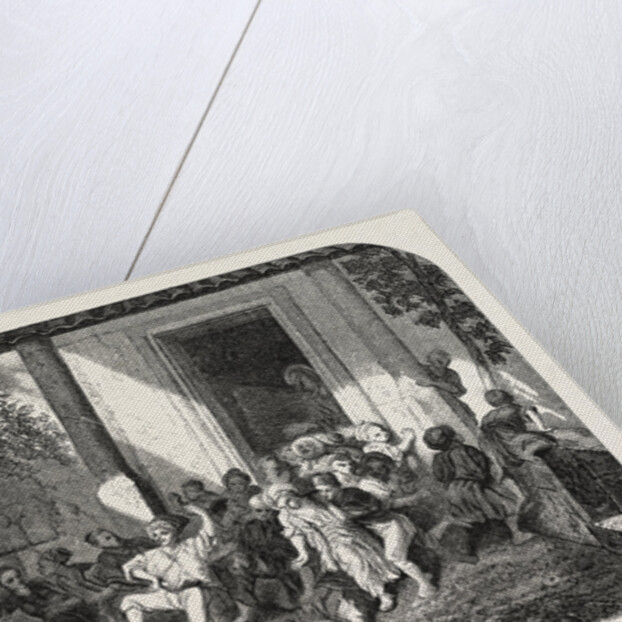 Salon of 1855. Leaving the Turkish School by Anonymous