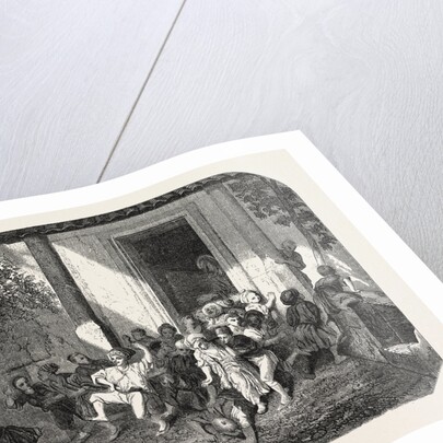 Salon of 1855. Leaving the Turkish School by Anonymous