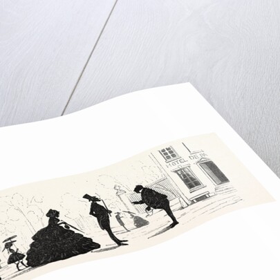 Waters Silhouettes: Arrival of a French Family by Anonymous
