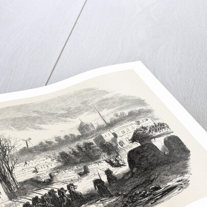 Layout Barricades in the Streets of Sevastopol. The Crimean War, 1855 by Anonymous