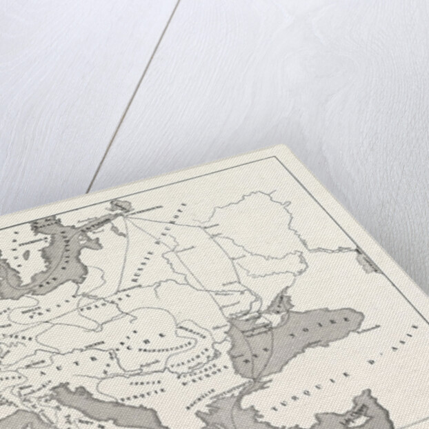 The Crimean War, 1855: Map of Europe to Serve in the General War against Russia in the Baltic Sea and the Black Sea by Anonymous