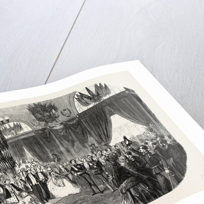 Reception of Hm the King of Sardinia on the Railway Station in Lyon, November 23, 1855. France by Anonymous