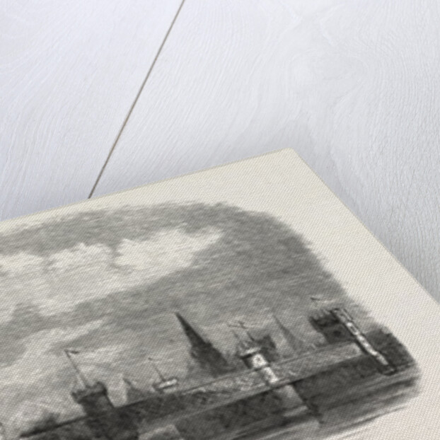 Railway Erquelines Saint-Quentin: The New Bridge of Cologne, 1855 by Anonymous