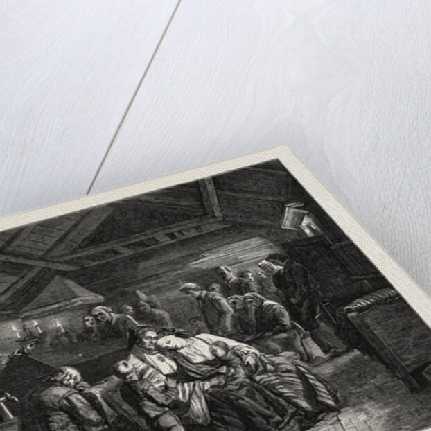 Salon of 1855. Norway. Funerals in Rural Norway, Engraving by Anonymous