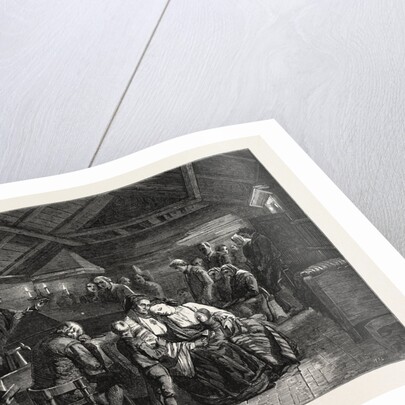 Salon of 1855. Norway. Funerals in Rural Norway, Engraving by Anonymous