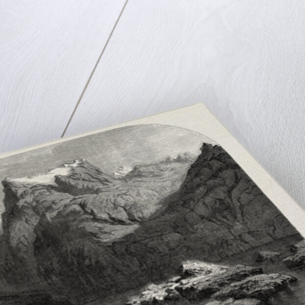 Swiss School. Lake Lucerne, Engraving 1855 by Anonymous