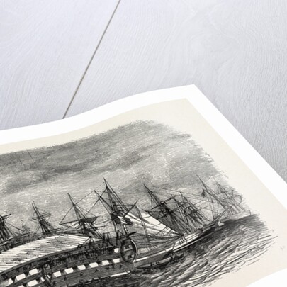 Pontoons, Barrack for Russian Prisoners Injured in the Port of Constantinople (Istanbul), 1855 by Anonymous