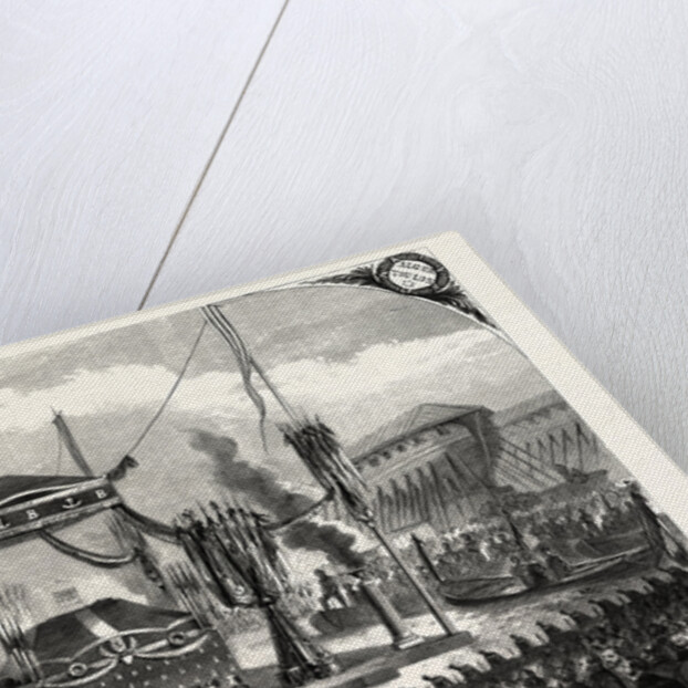 Receiving Remains of Admiral Bruat on the Port of Toulon, France, 1855 by Anonymous