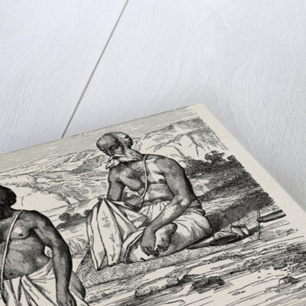 Brahmins Worshipping the Ganges, India by Anonymous