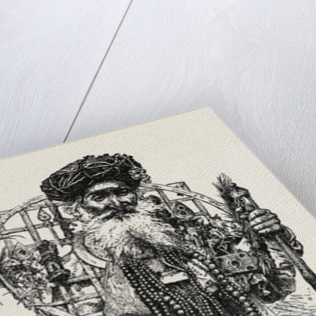 Indian Fakir Carrying a Large Circlet of Iron Around His Neck by Anonymous