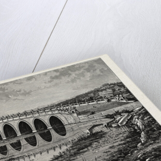 The Marble Bridge of Seventeen Arches Leading to the Island in the Lake of Onane-Cheon-Chane, China by Anonymous