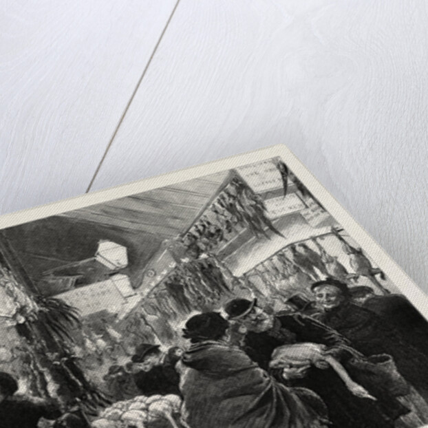 Leadenhall Market at Christmas Eve, a Covered Market in London, Located on Gracechurch Street by Anonymous