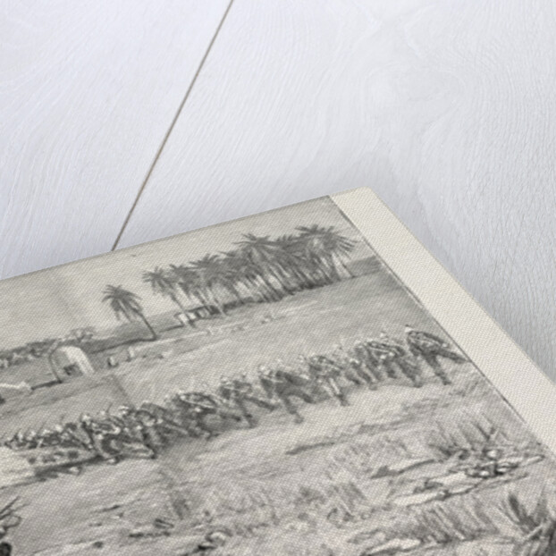 The Nile Expedition a Sham Fight Between the Camel Corps and the Royal Sussex Regiment from a Sketch by a Military Officer by Anonymous