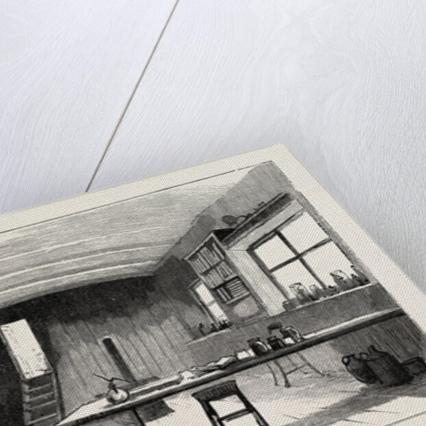 Granton Quarry, Near Edinburgh, Microscope Room and Library by Anonymous