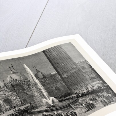 Inaugurating the New Water Supply of Venice in the Piazza San Marco, Italy by Anonymous