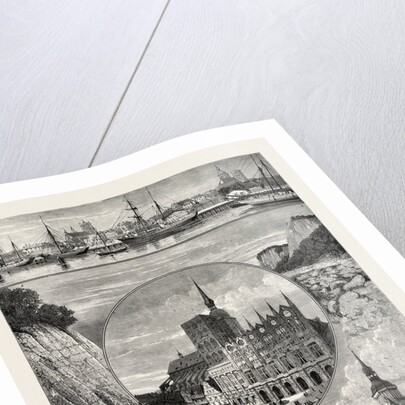 Stralsund from the Harbour. The Zerkluftete Wand, Rugen by Anonymous