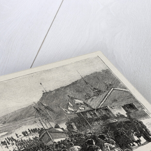 The Religious Service Before the Launch at Cullercoats Northumberland by Anonymous