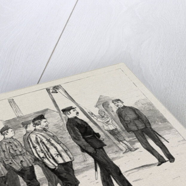 The Claimant with Other Convicts Leaving the Joiners' Shop, Portsmouth Convict Prison by Anonymous