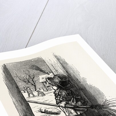 Cleaning the Doorstep, Child by Anonymous