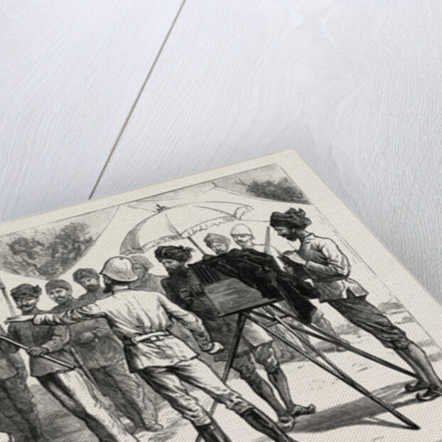 Mr. Burke Posing the Ameer, the Ameer Yakoob Khan at Gandamak, Afghan War by Anonymous