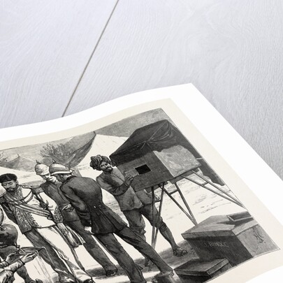 Fixing the Negative, Mr. Burke Posing the Ameer, the Ameer Yakoob Khan at Gandamak, Afghan War by Anonymous