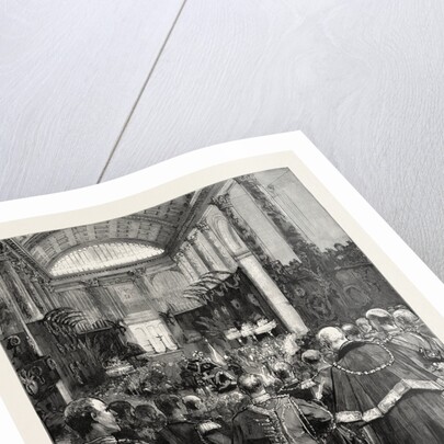 The Funeral of the Late Emperor William at Berlin the Funeral Service at the Cathedral Germany by Anonymous