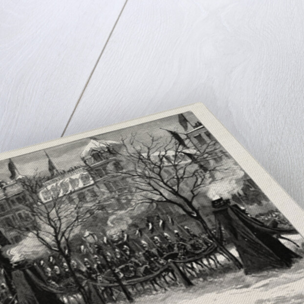 The Death of the Emperor William,the Procession Passing Through the Funeral Arch in Unter Den Linden, Berlin, Germany by Anonymous