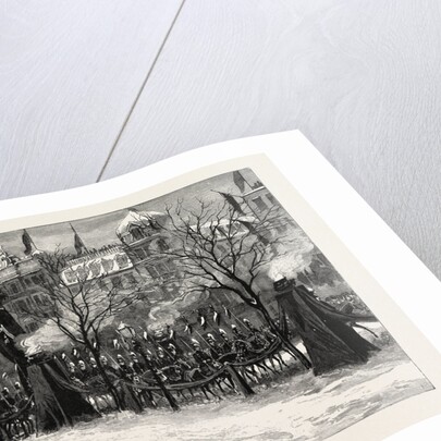 The Death of the Emperor William,the Procession Passing Through the Funeral Arch in Unter Den Linden, Berlin, Germany by Anonymous