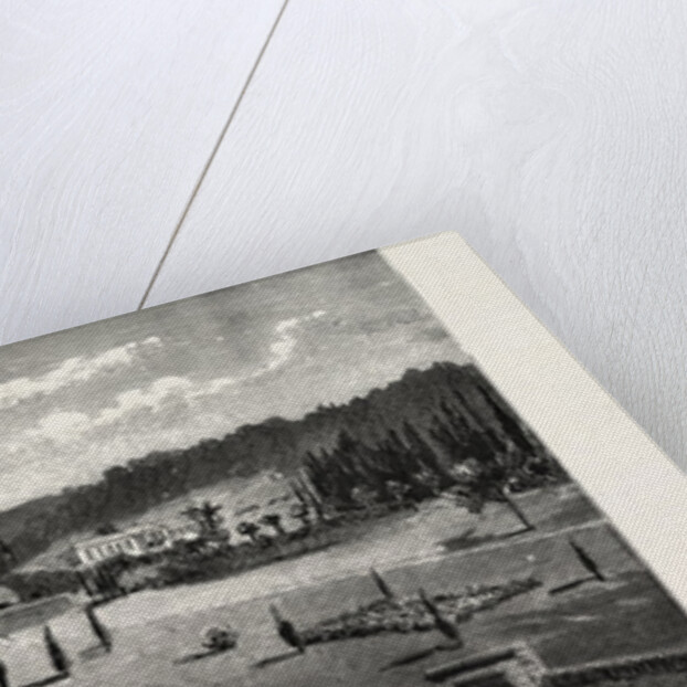 The Villa and Gardens from the Road, the Villa Palmieri, Florence, Italy by Anonymous