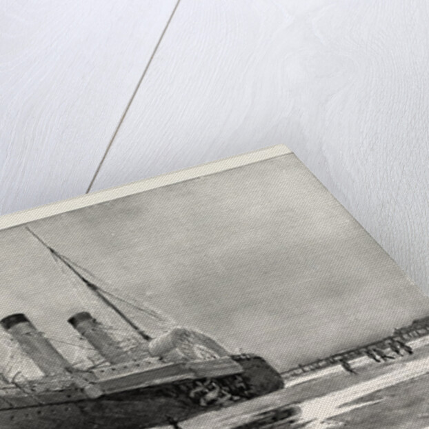 The Channel Steamer Invicta Stranded Outside Calais Harbour France by Anonymous