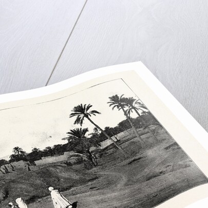 A Caravan Approaching an Old Fort in Biskra by Anonymous