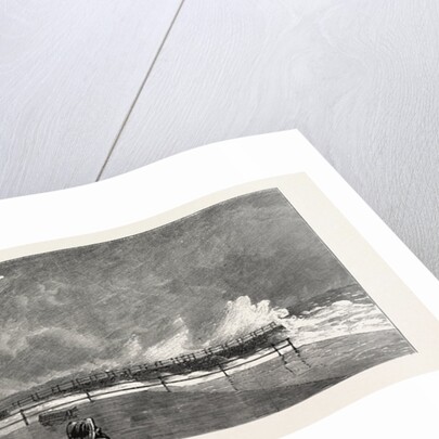 Dover, the Brigade at Practice Firing a, Rocket Over the End of the Pier, the Pier Representing a Wreck by Anonymous