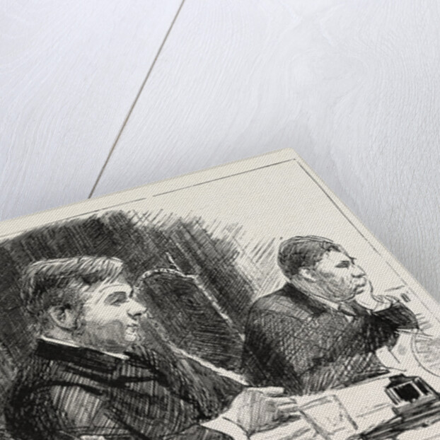Sketches at the Meetings of the London School Board 1890, the Rev. Diggle, Chairman, in the Middle by Anonymous