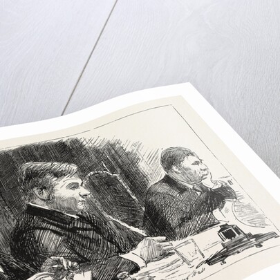 Sketches at the Meetings of the London School Board 1890, the Rev. Diggle, Chairman, in the Middle by Anonymous