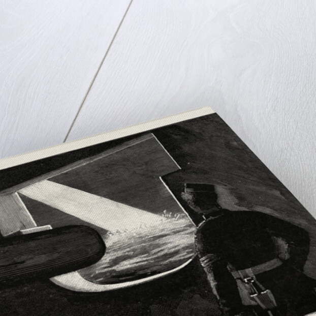 Night Quarters on Board a Man of War, the Target from a Maindeck Port by Anonymous