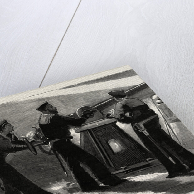 Night Quarters on Board a Man of War, Working the Quick Firing Gun by Anonymous