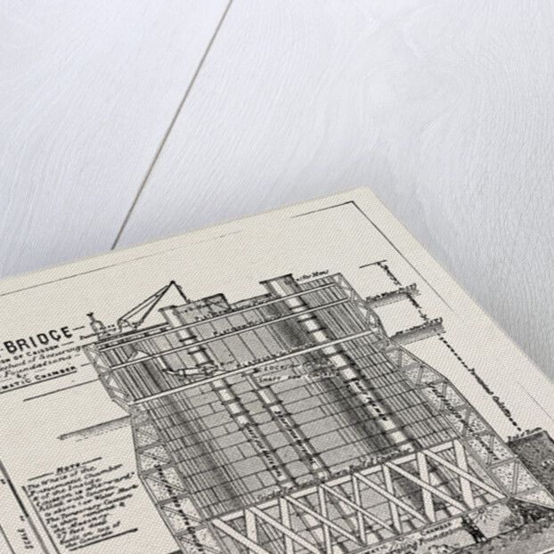The Forth Bridge, Section Showing the Interior of a Caisson by Anonymous