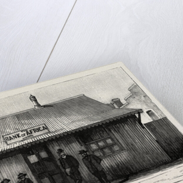 The Bank of Africa, Johannesburg, As It Was in 1887, South Africa by Anonymous