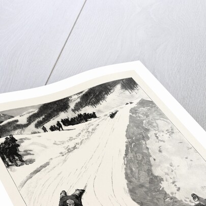 Tobogganing at St. Moritz, Engadine, Switzerland, Sled, Bobsleigh by Anonymous