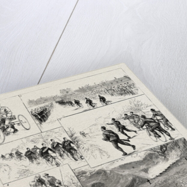 With the Royal Marine Cyclists from Walmer to the Battle of Tolsford Hill, from Sketches by Our Special Artist with the Folkestone Division by Anonymous
