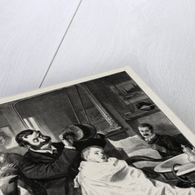 His First Visit to the Barber's, Hard or Medium, Sir? by Anonymous