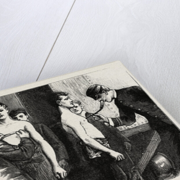 Stokers for the British Navy, Candidates Passing the Doctor by Anonymous