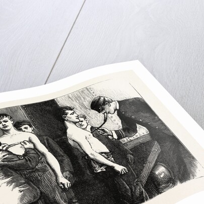 Stokers for the British Navy, Candidates Passing the Doctor by Anonymous