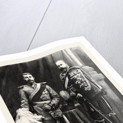The Prince of Wales and Prince George of Wales in the German Uniforms Presented to Them by the Emperor William During Their Recent Visit to Berlin by Anonymous