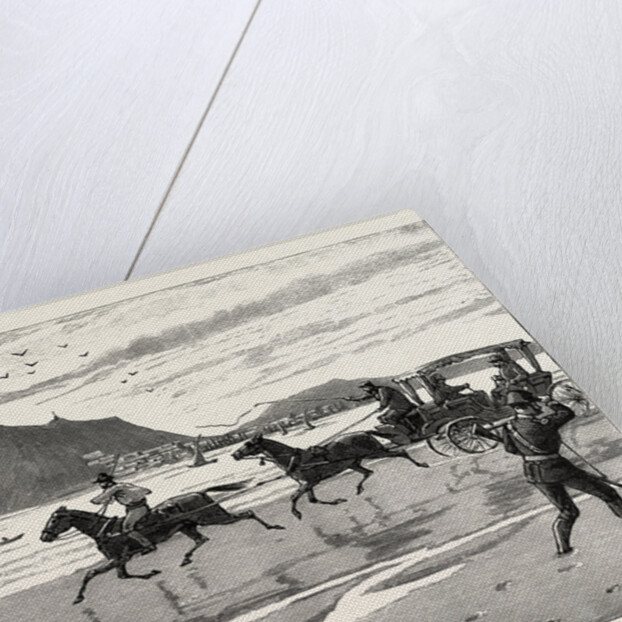 The Navy Cup at Gibraltar, Returning Home Across the Sands in the Orthodox Manner by Anonymous