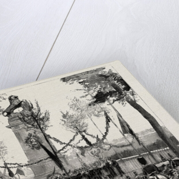 The Anniversary of the Battle of Waterloo, the Statue at Quatre Bras, Belgium by Anonymous