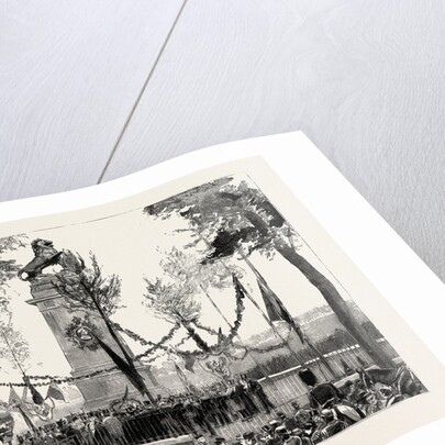 The Anniversary of the Battle of Waterloo, the Statue at Quatre Bras, Belgium by Anonymous